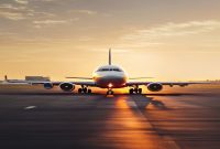 AI Image: flights from london to new york illustration