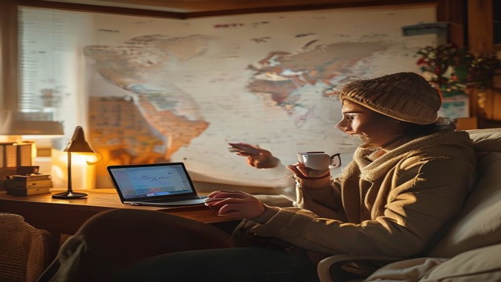 A modern airplane soaring above clouds, representing affordable direct flights to Japan for travelers.
