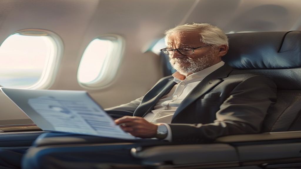 A passenger boards a flight from Birmingham Airport to London, highlighting the quick city‑to‑city journey.