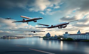 AI Image: Flights From Edinburgh To Copenhagen illustration