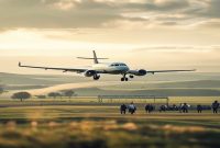 AI Image: Flights From Exeter To London illustration