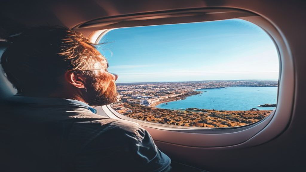Leeds to Barcelona flight routes over European landscape